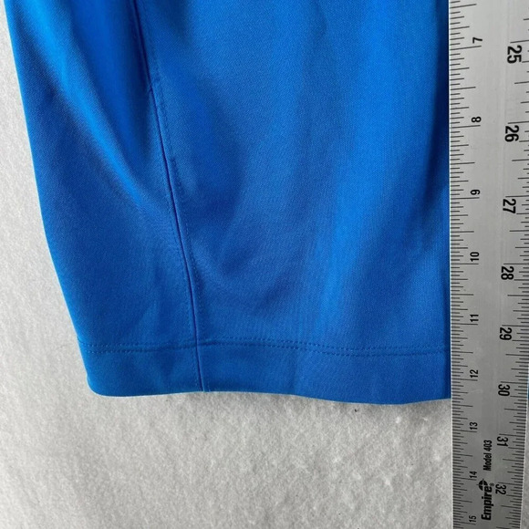 Nike Polo Shirt Men's L Blue Collared Short Sleeve Activewear Golfing Stretch - Picture 4 of 10